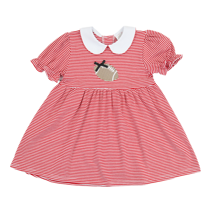 Regular Red Stripe Tailgate Dress