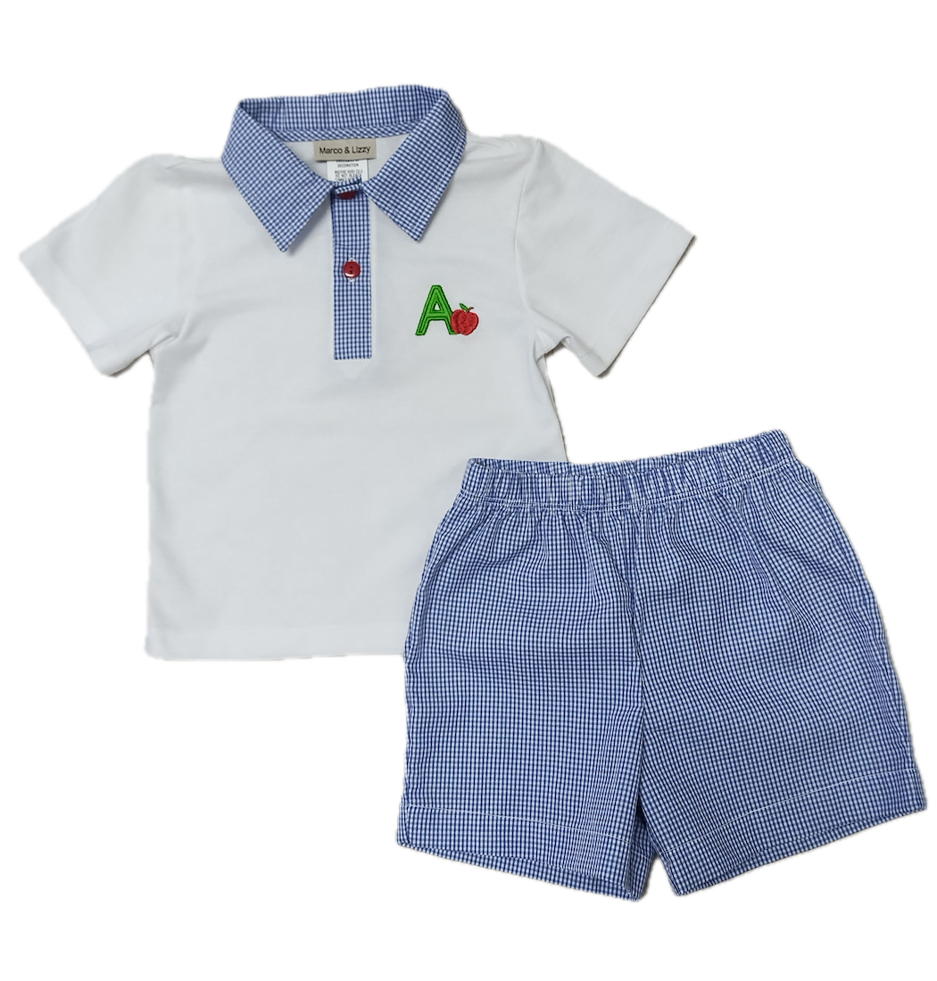 Back to School Boy's Short Set
