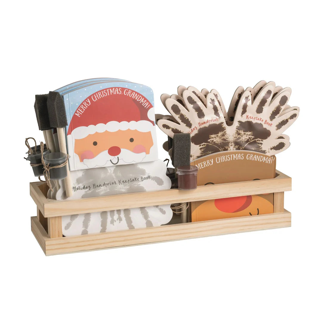 Christmas Handprint Keepsake Book for Grandma