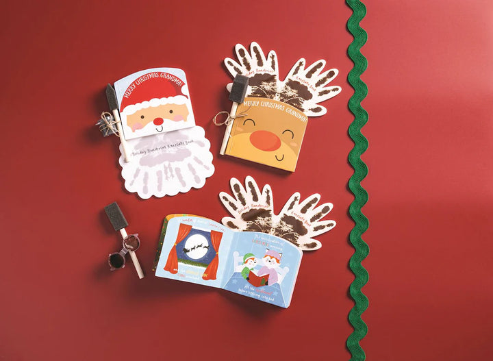 Christmas Handprint Keepsake Book for Grandma