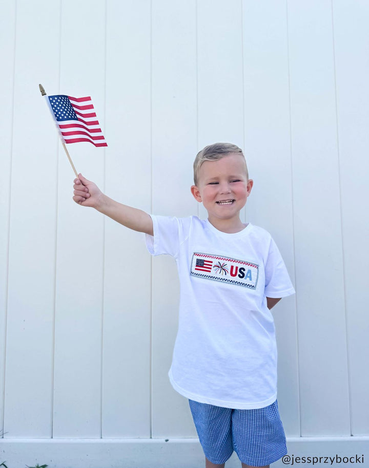 Flag Smock Tee Short Set