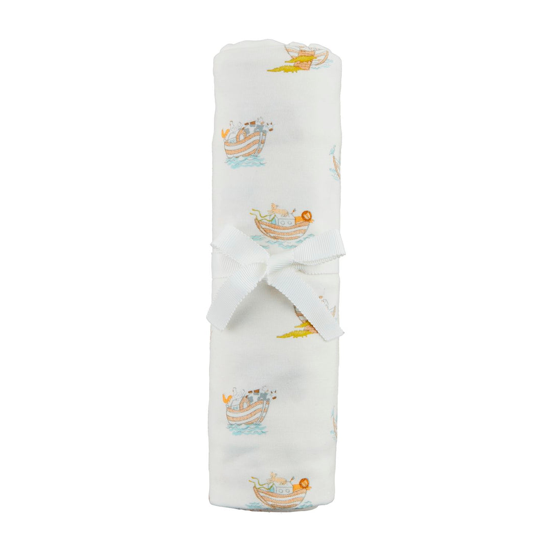Noahs Ark Stretch Swaddle Blanket