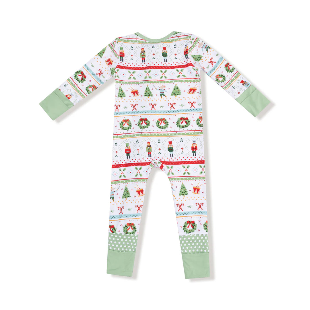 Nutcracker Fair Isle  Convertible Romper