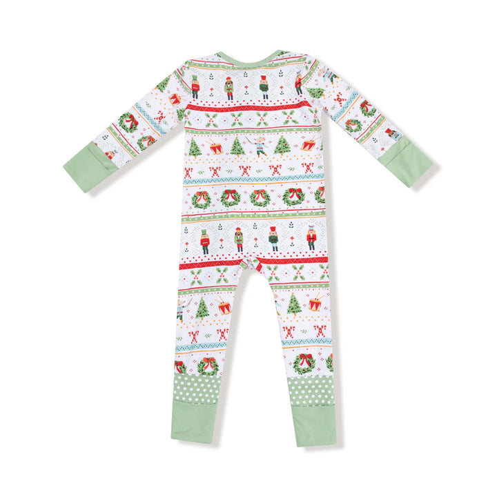 Nutcracker Fair Isle  Convertible Romper
