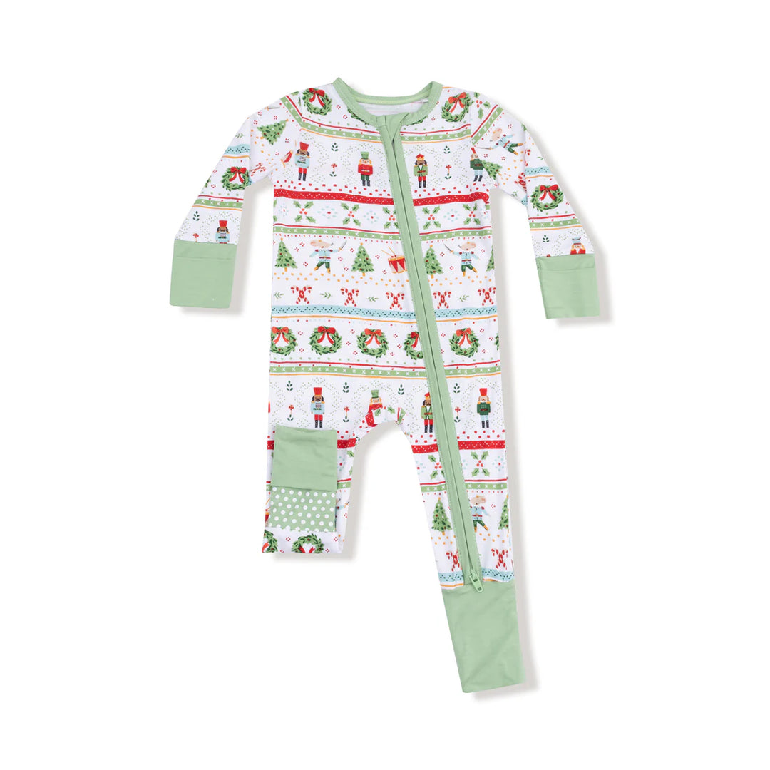 Nutcracker Fair Isle  Convertible Romper