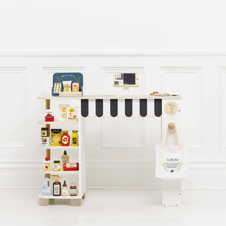 Le Toy Van Toy Supermarket Checkout & Wooden Role Play Accessories