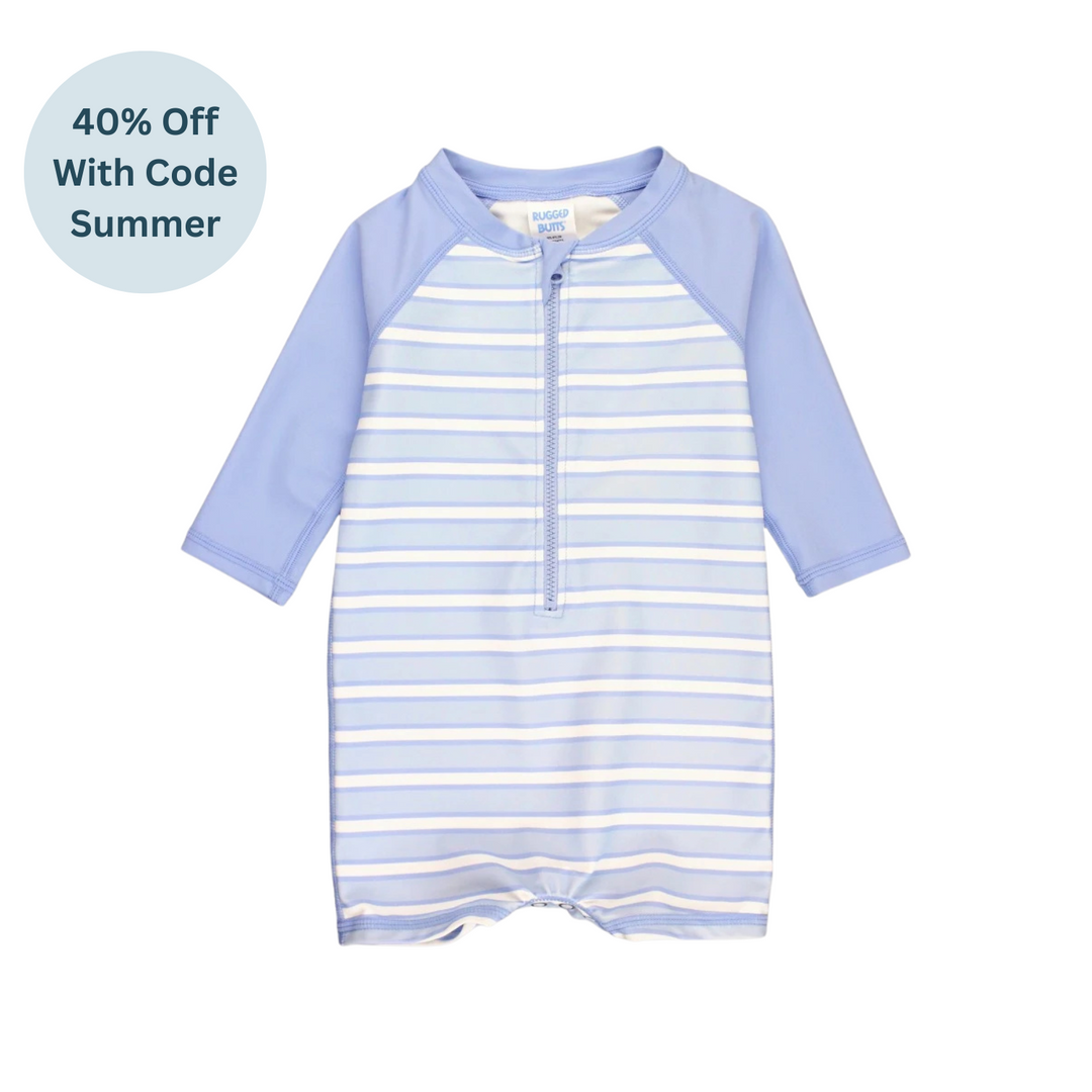 Boys Long Sleeve One Piece Rash Guard