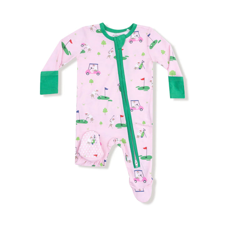 Pink Dog Gone Golf Footies