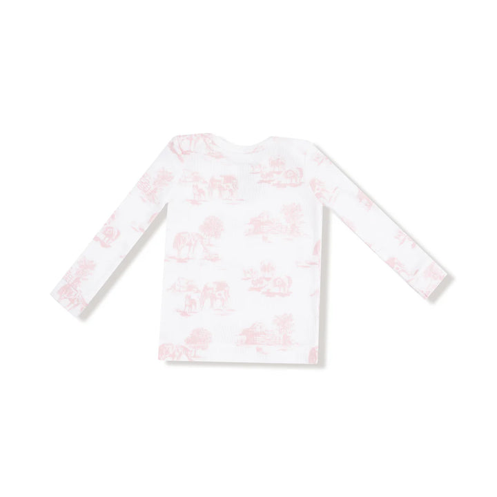 Pink Farm Toile Loungewear Set