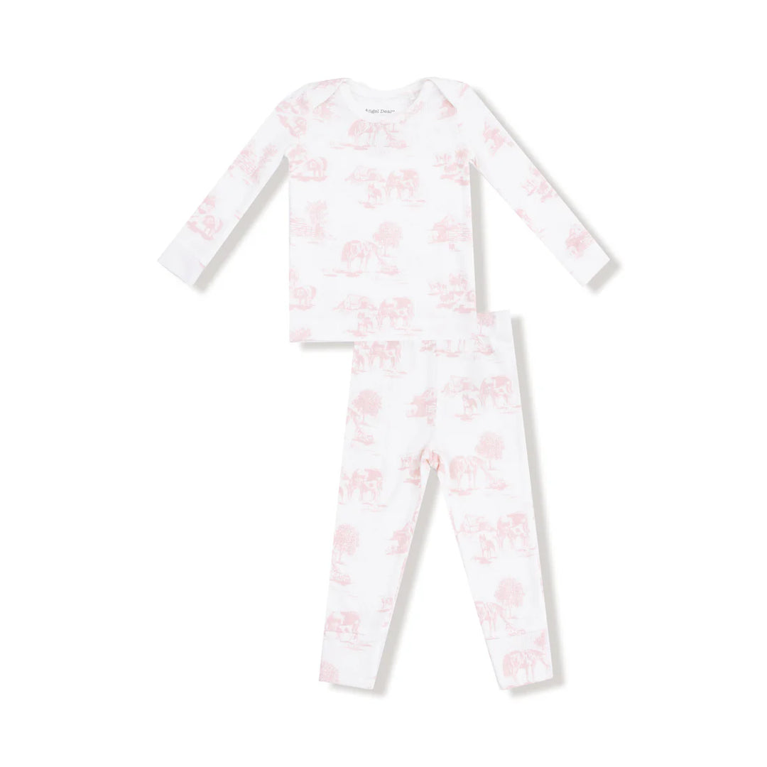 Pink Farm Toile Loungewear Set