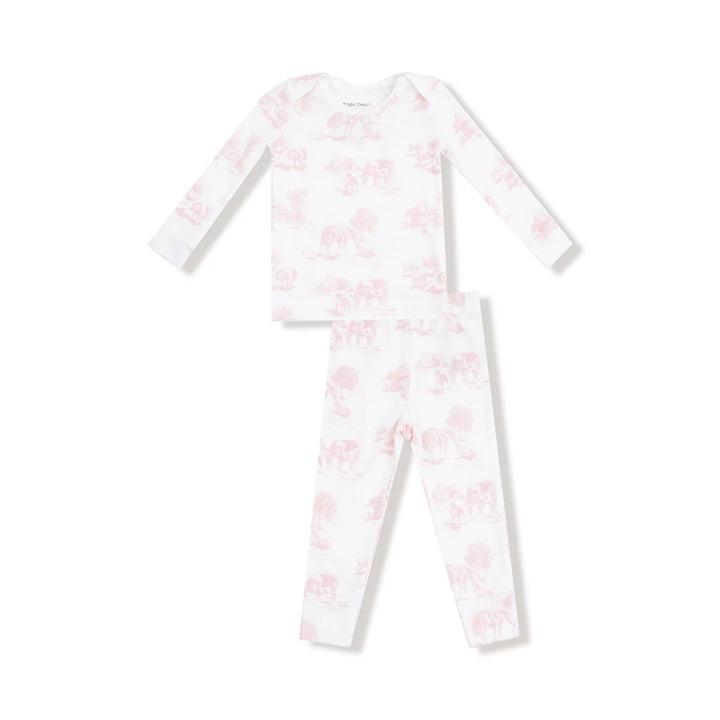 Pink Farm Toile Loungewear Set
