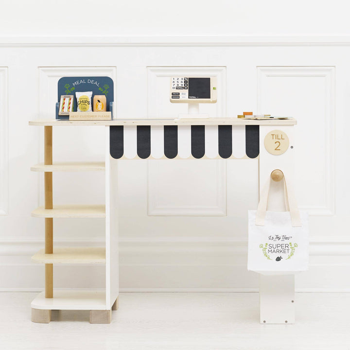 Le Toy Van Toy Supermarket Checkout & Wooden Role Play Accessories