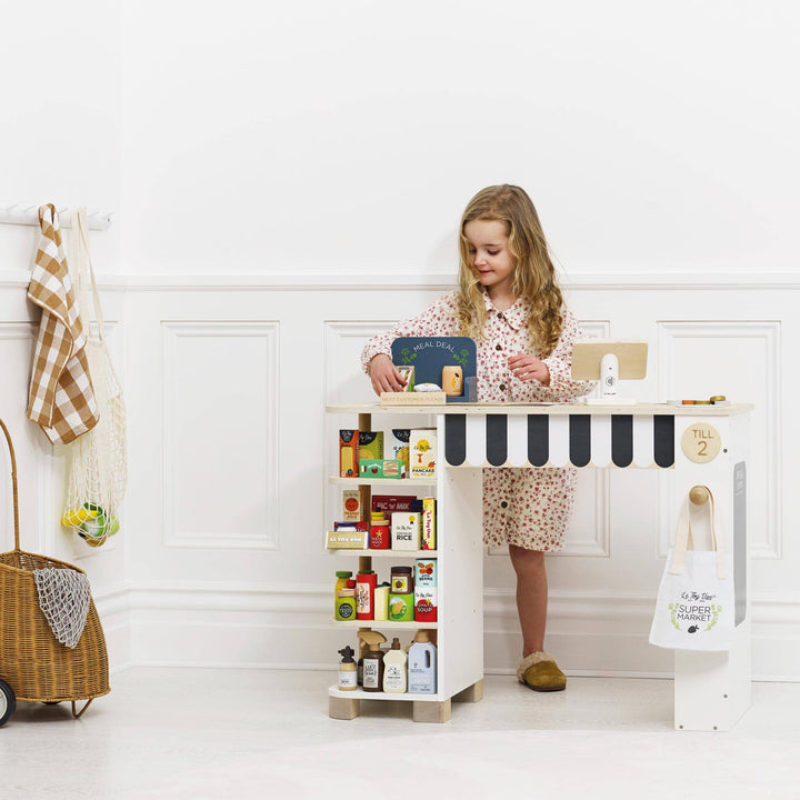 Le Toy Van Toy Supermarket Checkout & Wooden Role Play Accessories