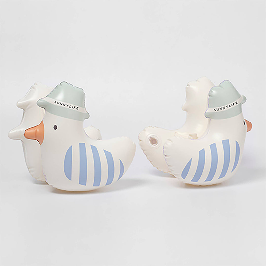 Kids Inflatable Arm Bands Sid the Seagull Blue Stripe
