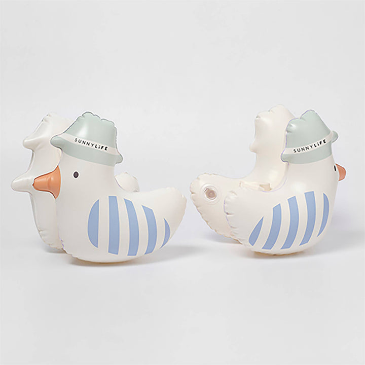Kids Inflatable Arm Bands Sid the Seagull Blue Stripe