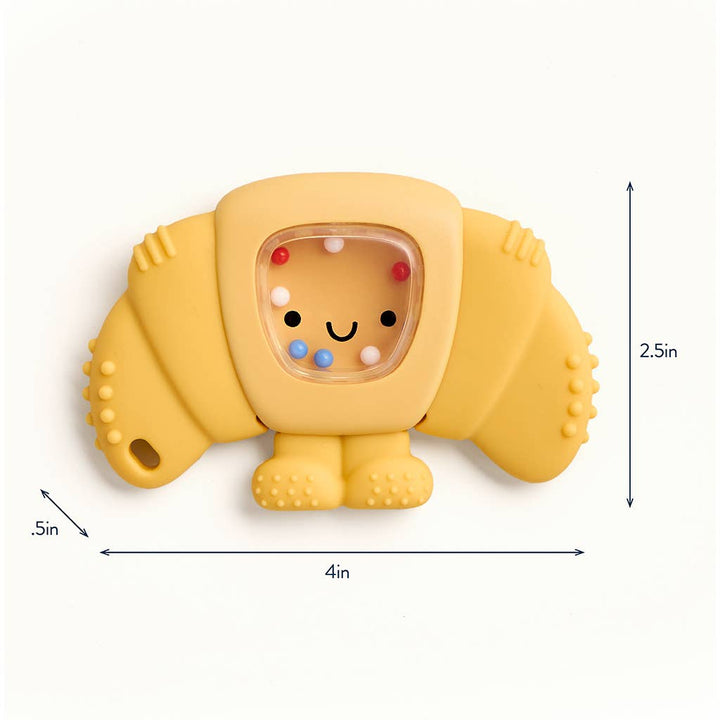 Sweetie Shake Plus™ - Teething + Rattle Toy: Croissant