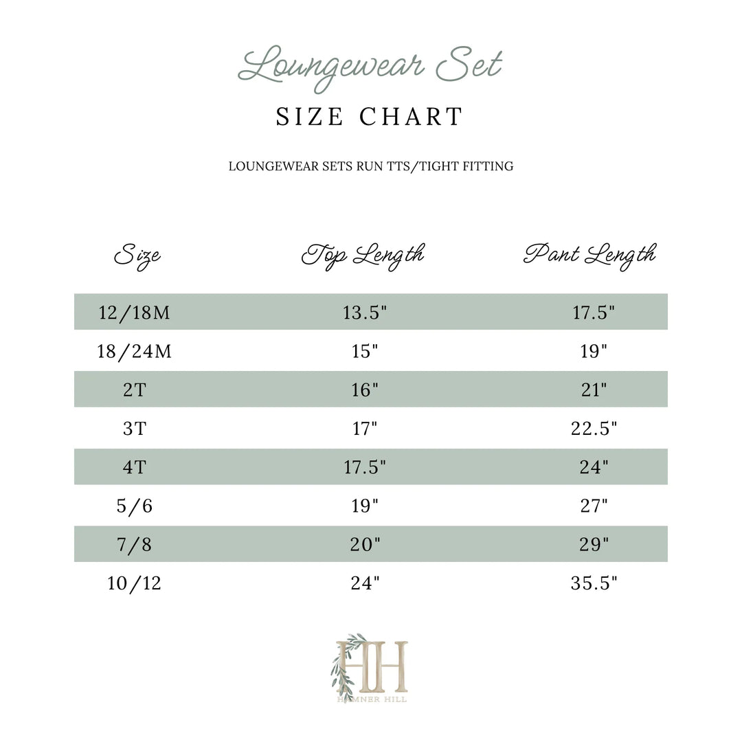 Gingerbread Cottage Lounge wear Set- Girls