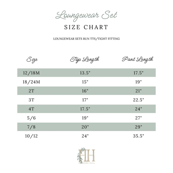 Gingerbread Cottage Lounge wear Set- Girls