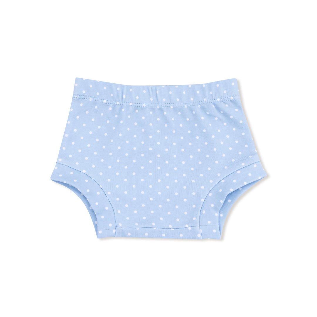 L/S Chambray blue Dot with Duck Family