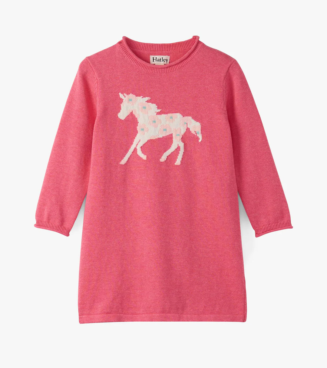 Flower Horse Classic Sweater Dress