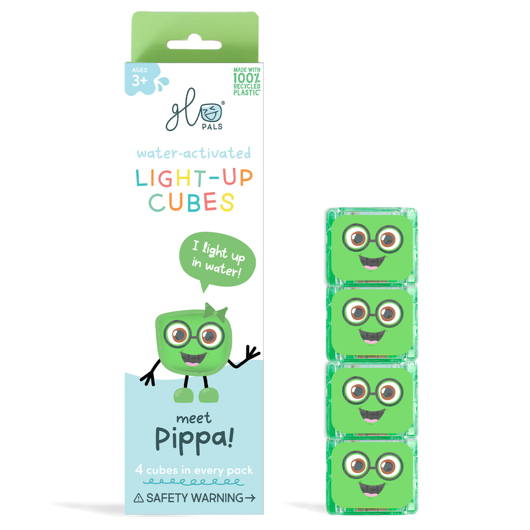 Glo Pals Light Up Cubes - Green Pippa
