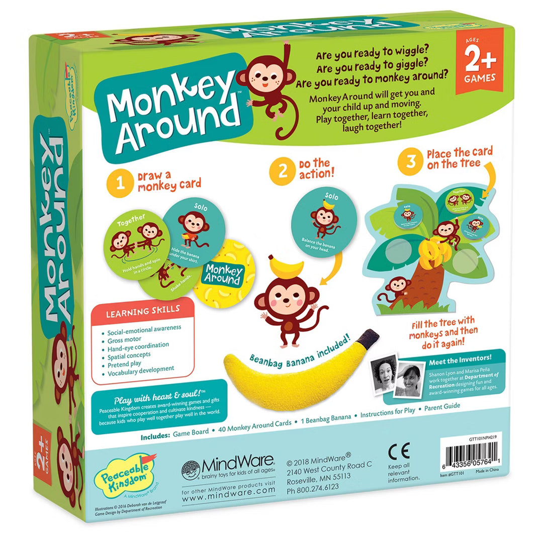 Monkey Around Peaceable Kingdom Toddler Game