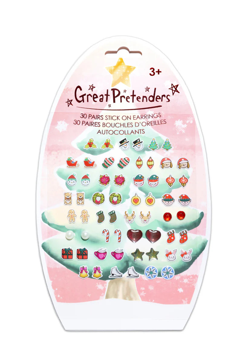 Holiday Sticker Earrings- 30 Pairs