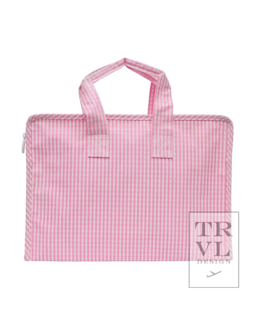 Overnite Tote Pink Gingham Bag