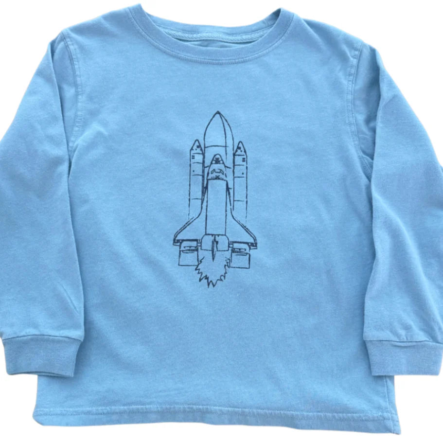 LS Denim Rocket Ship T-Shirt