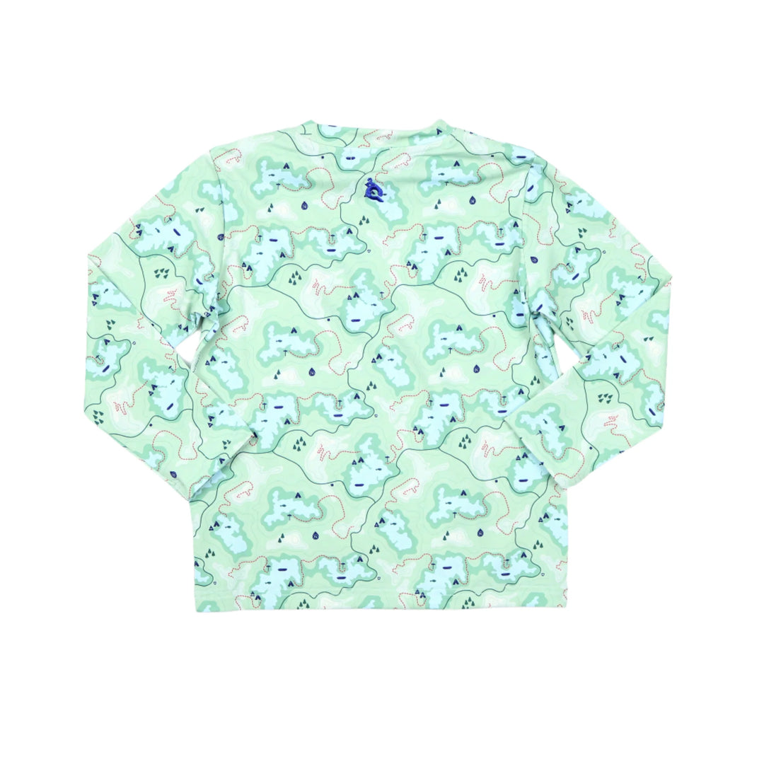 Trail Map Camo Long Sleeve Performance Tee