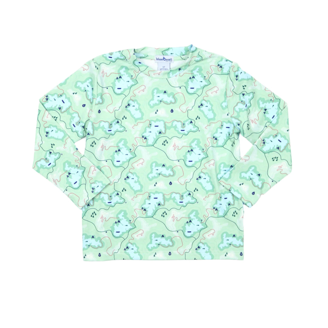 Trail Map Camo Long Sleeve Performance Tee