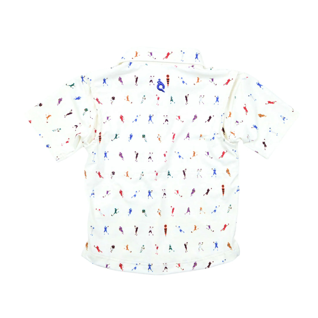 First Down Polo Short Sleeve Shirt