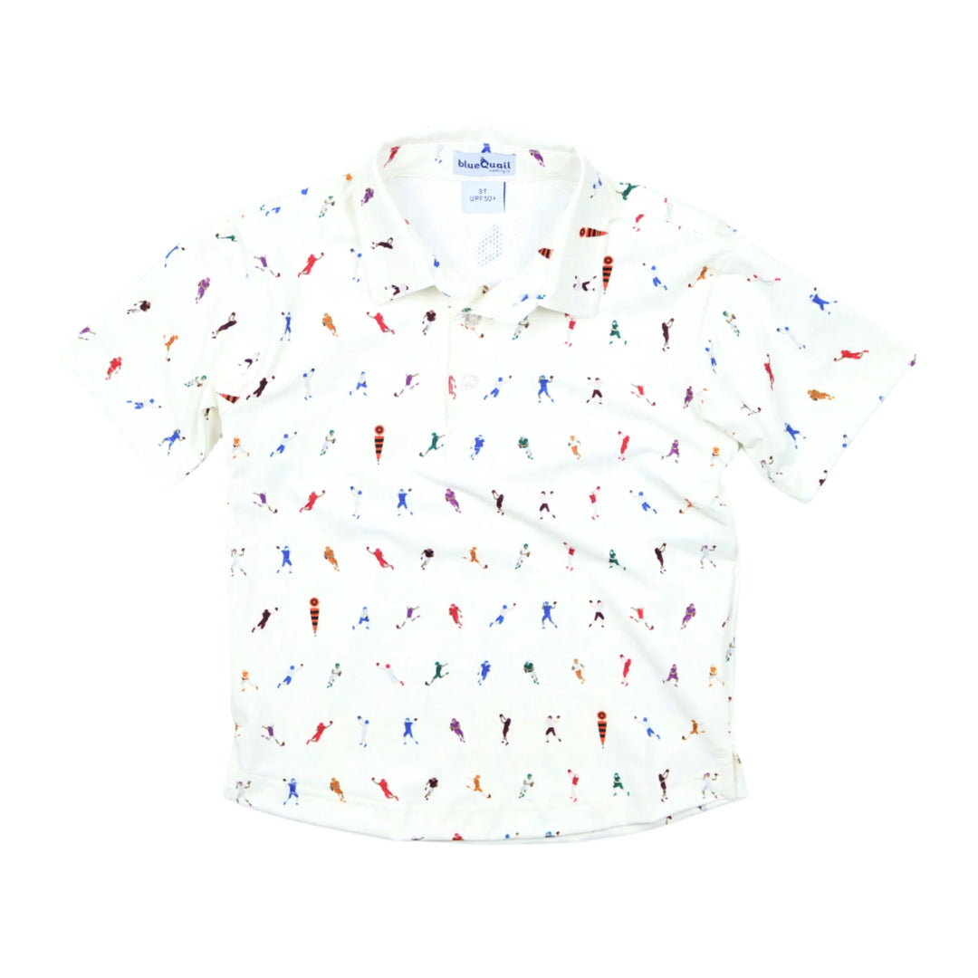 First Down Polo Short Sleeve Shirt