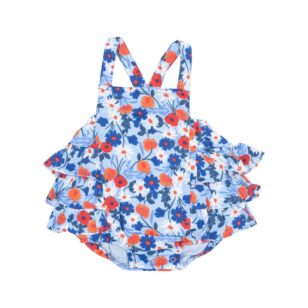 Poppy Days Ruffle Sunsuit