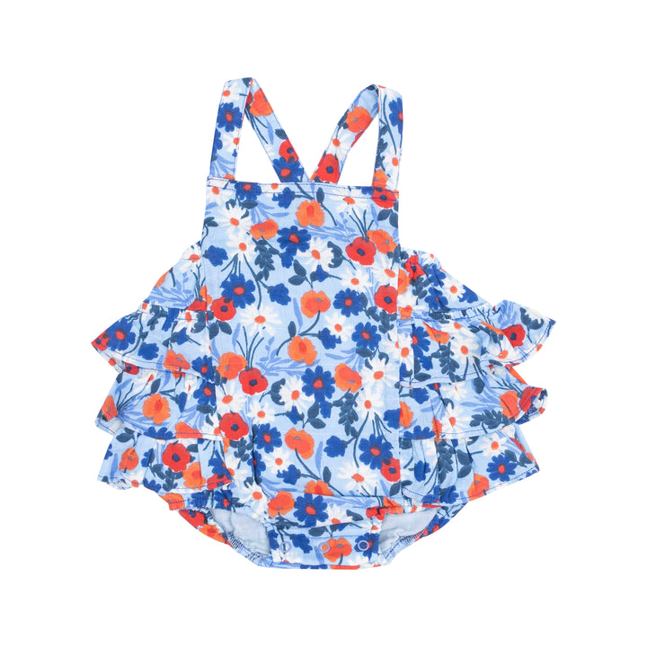 Poppy Days Ruffle Sunsuit