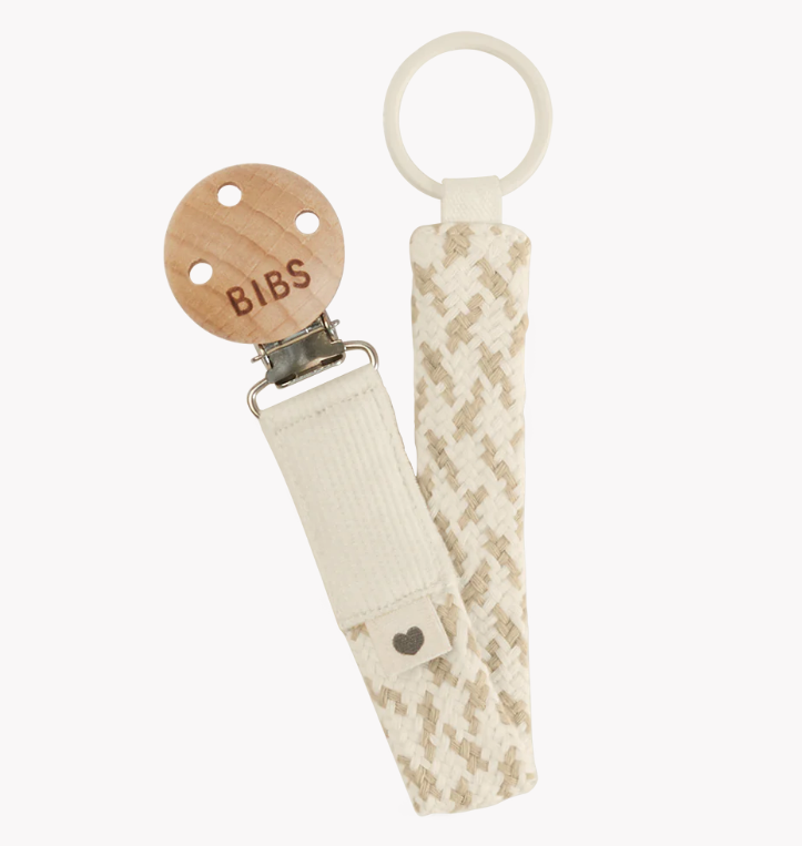 Pacifier Clip Ivory/Vanilla