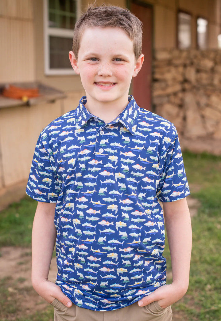 Catch Of The Day Polo Short Sleeve Shirt