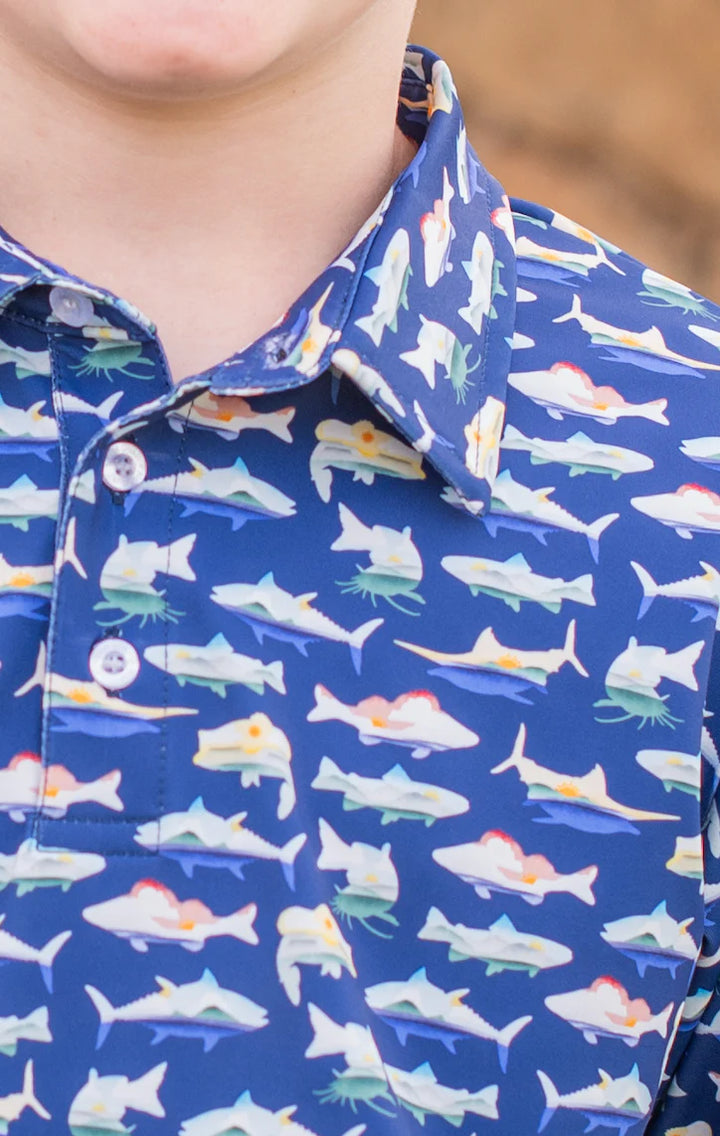 Catch Of The Day Polo Short Sleeve Shirt