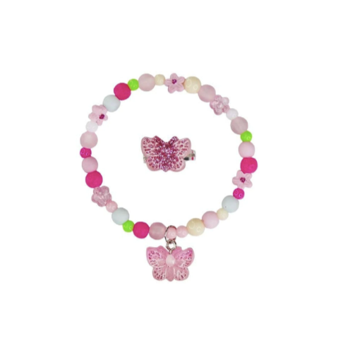 Sparkle Butterfly Bracelet & Ring Set