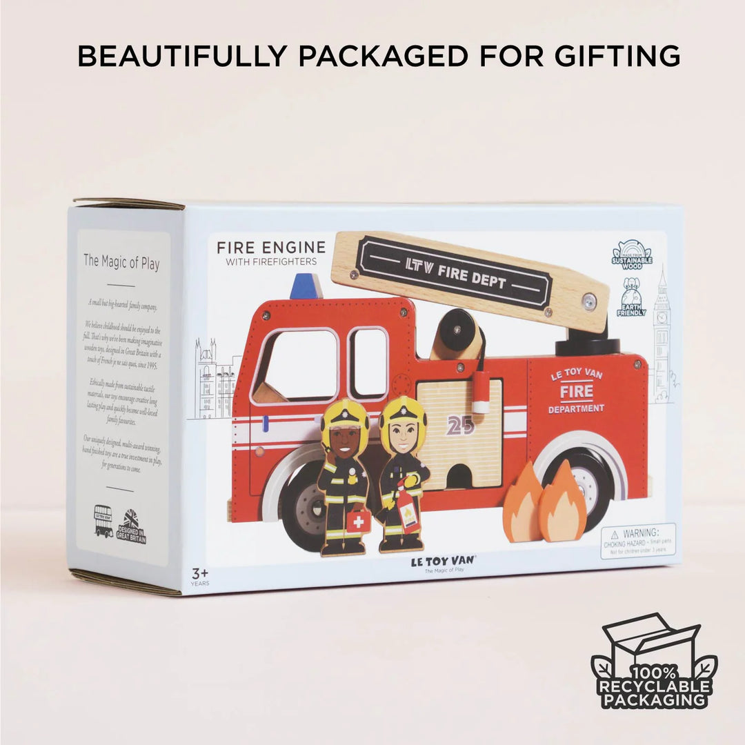 Le Toy Van Toy Fire Engine & Characters