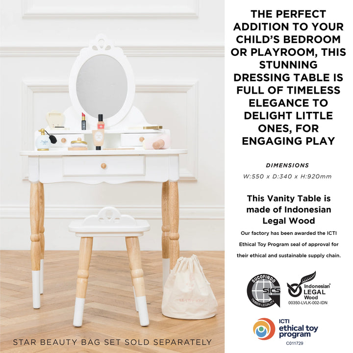 Le Toy Van Dressing-Up Vanity Table & Stool