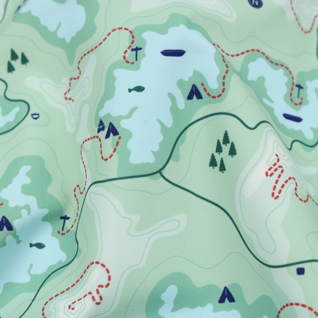 Trail Map Camo Long Sleeve Performance Tee