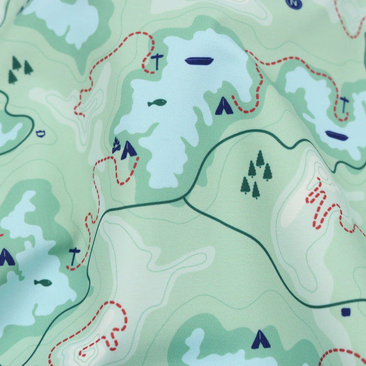 Trail Map Camo Long Sleeve Performance Tee