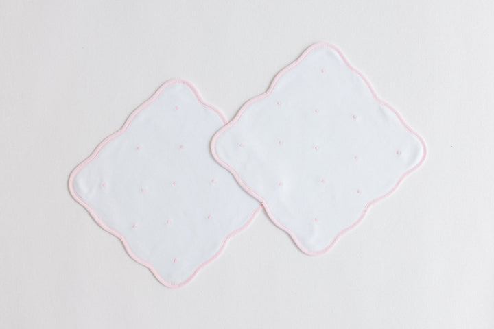 Embroidered Dots Wash Cloths Set