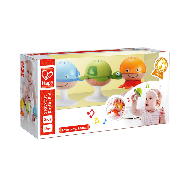 Sea Animals Rattle Set - Octopus, Turtle & Whale Toys