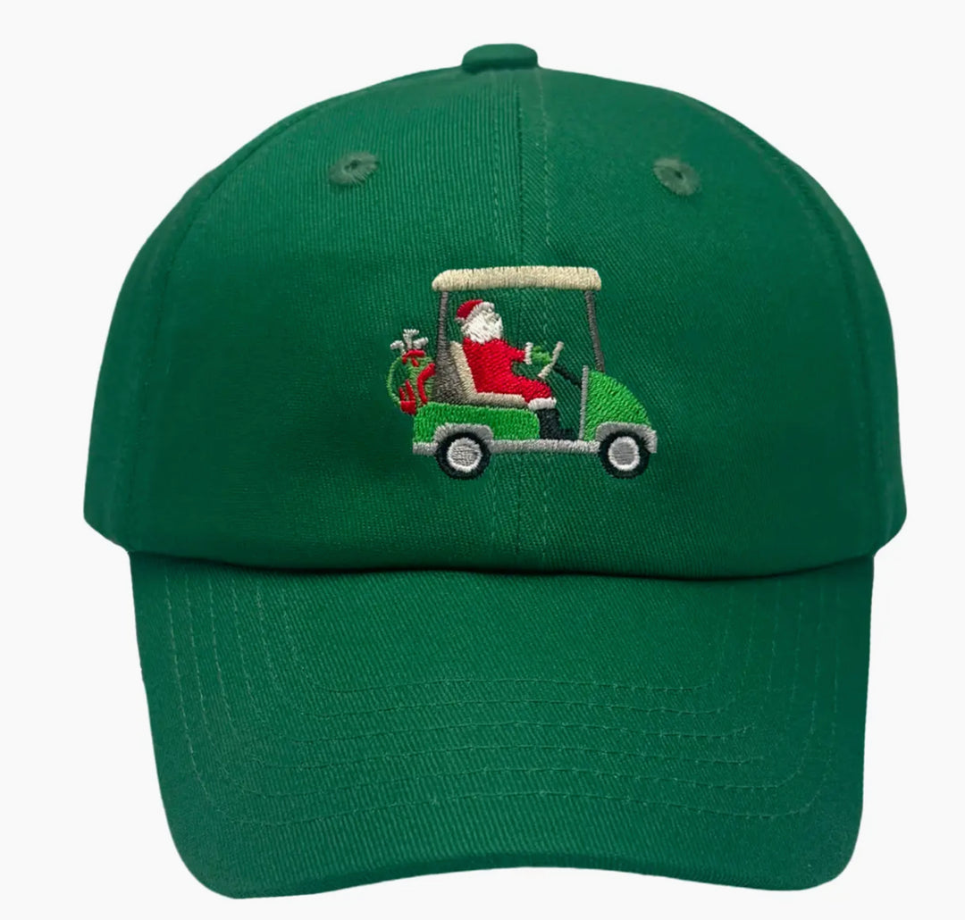 Santa Golf Baseball Hat