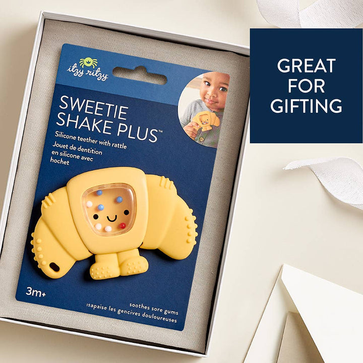 Sweetie Shake Plus™ - Teething + Rattle Toy: Croissant