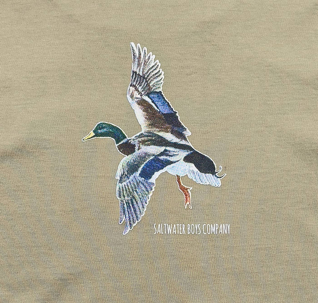 Boys Taupe Long Sleeve Mallard Graphic