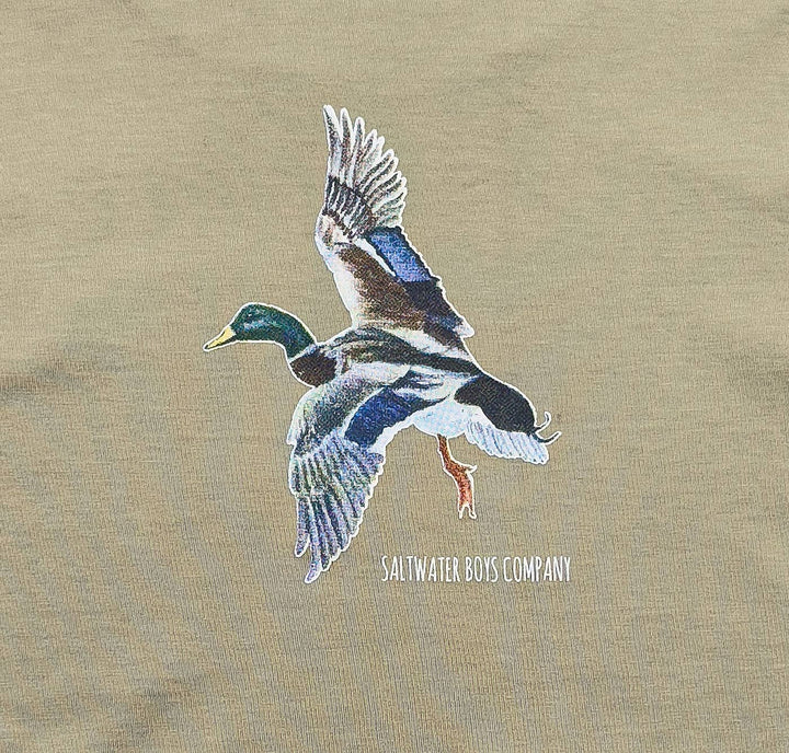 Boys Taupe Long Sleeve Mallard Graphic