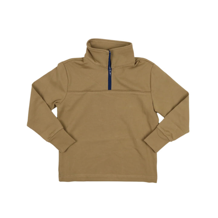 Khaki 1/4 Zip Blue Quail